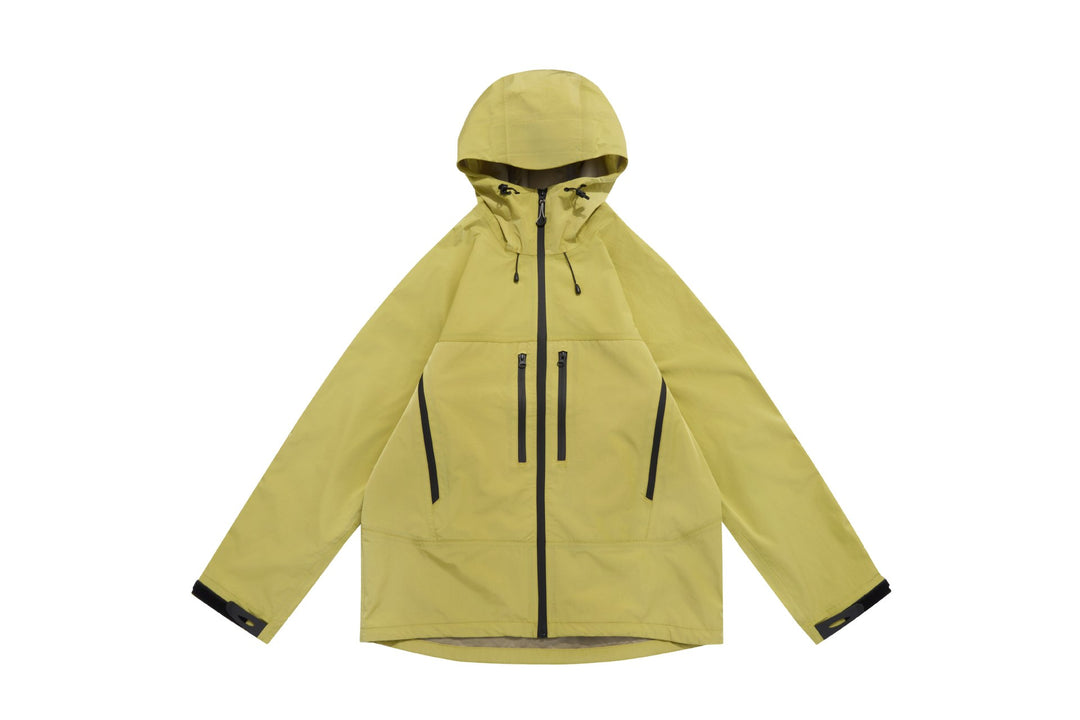 Unisex Technische Kapuzen-Outdoorjacke mit getapten Reißverschlüssen Echoarchiv