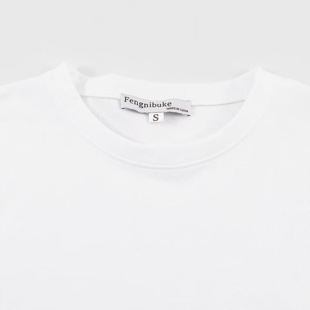Damen T-Shirt mit elegantem Spitzenschnitt und zeitloser Schleifen-Applikation Echo Archiv