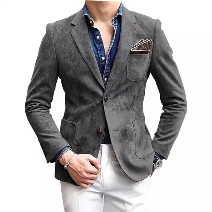 Herren Elegant strukturierter Blazer Echoarchiv