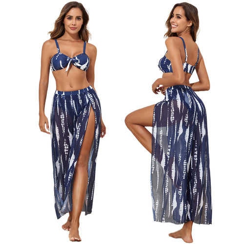 Damen Hochtailliertes Bikini-Set mit verspieltem Knoten-Detail Echo Archiv