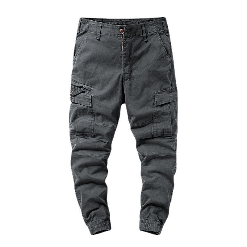 Herren Cargo-Joggerhose mit Multifach-Taschen und elastischem Beinabschluss – Bravaro