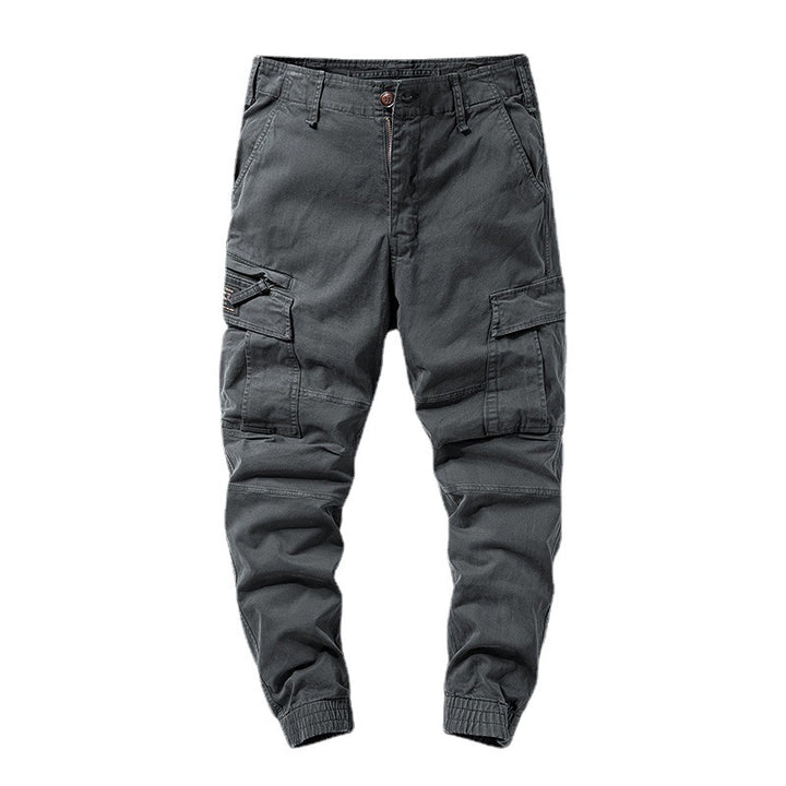Herren Cargo-Joggerhose mit Multifach-Taschen und elastischem Beinabschluss – Bravaro