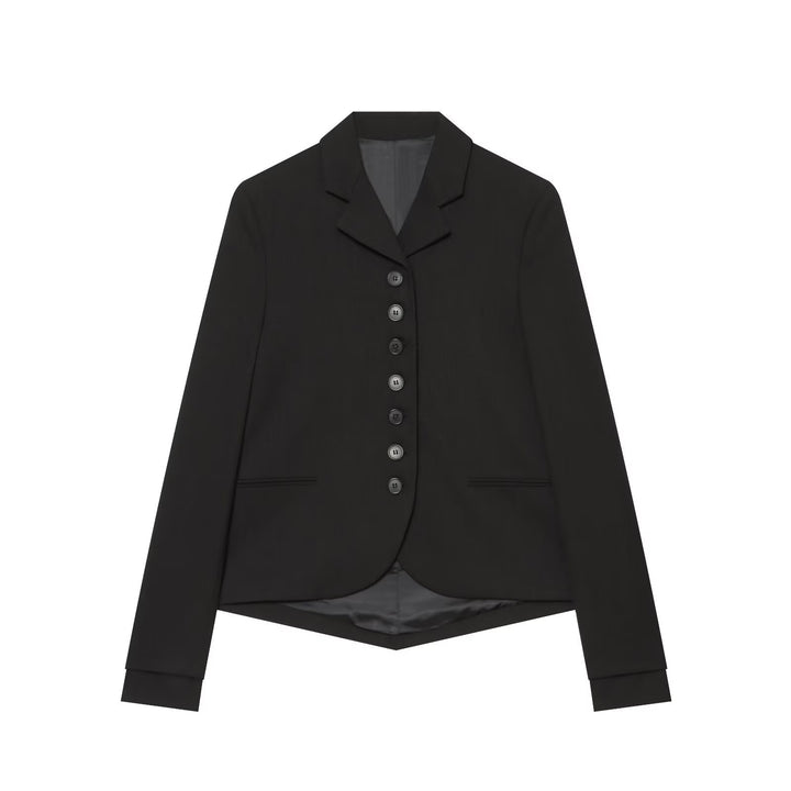 Damen Taillierter Kurzblazer im Reitstil mit verlängerter Knopfleiste und geschwungenem Saum Echo Archiv