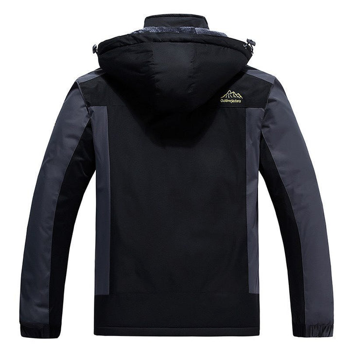 Herren Trekkingparka mit warmem Teddyfutter, abnehmbarer Kapuze und wasserdichter Softshell-Außenschicht Echoarchiv