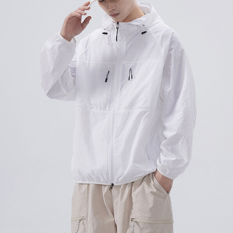 Herren Atmungsaktive Outdoor-Jacke mit Netzdetails Echoarchiv