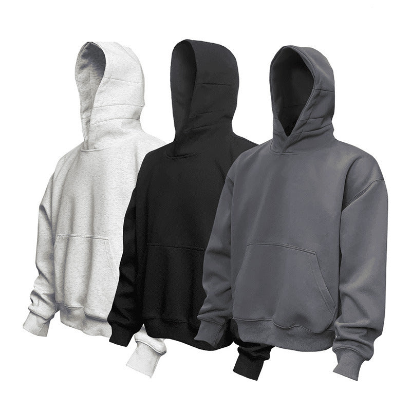Unisex weicher Heavyweight-Oversize-Kapuzenpullover mit dreiteiliger Kapuze und verstärkter Kängurutasche Echo Archiv