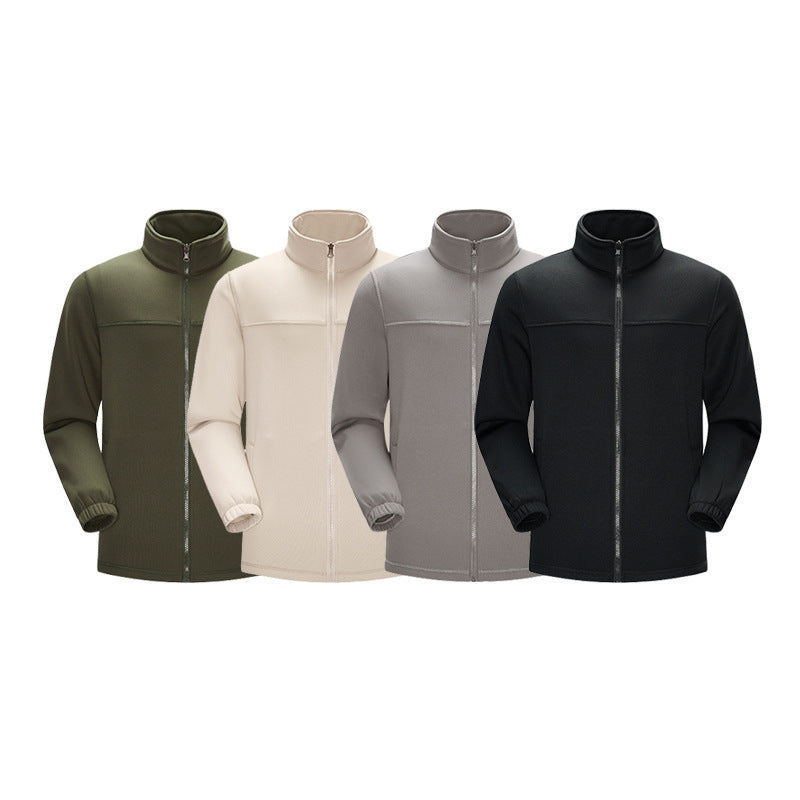 Herren Thermo-Fleece-Softshelljacke mit Stehkragen, Frontreißverschluss und elastischen Bündchen Echo Archiv