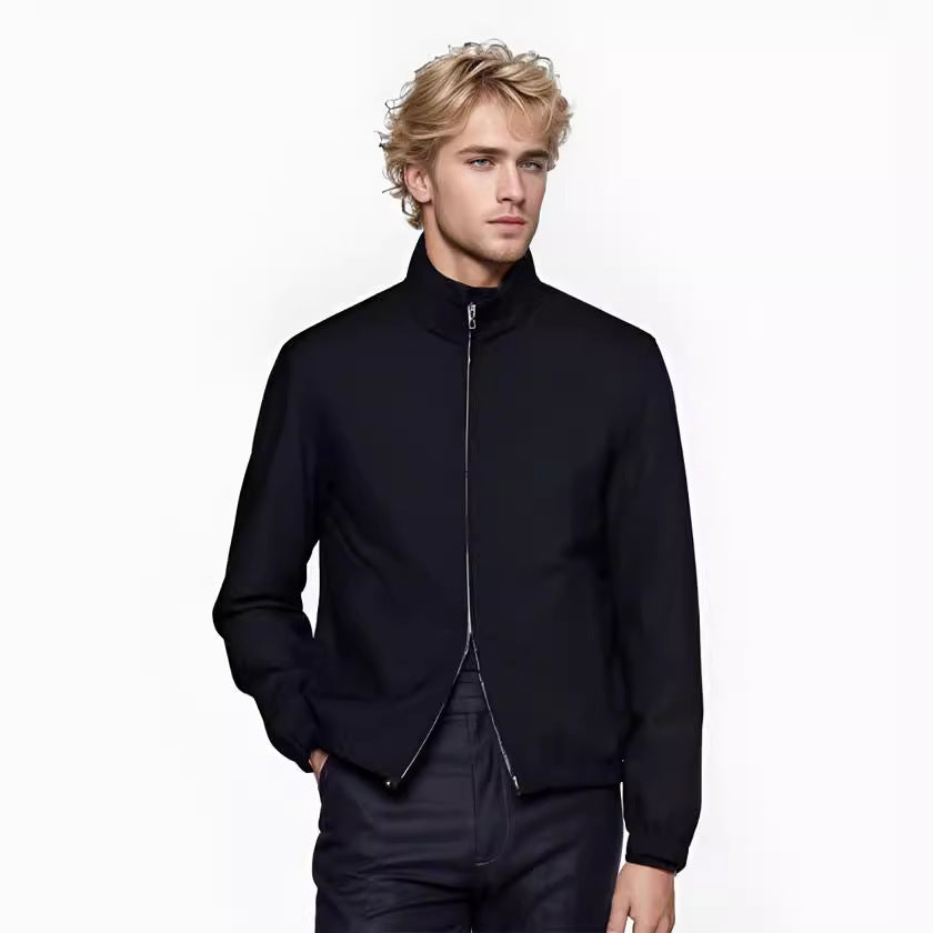 Herren leichte Übergangsjacke mit hohem Kragen Echoarchiv