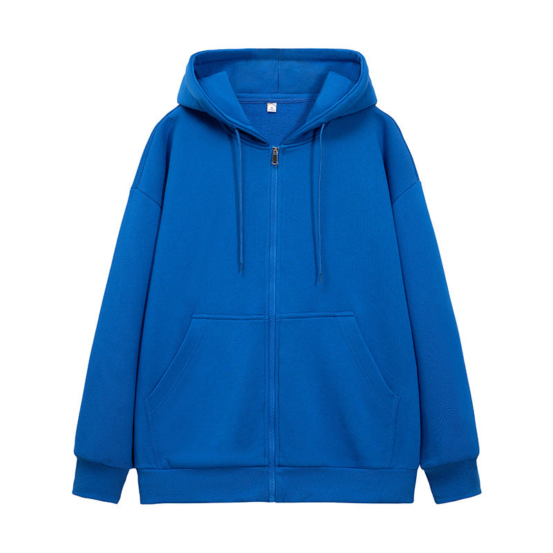 Unisex Oversize Kapuzen-Sweatjacke mit durchgehendem Reißverschluss, Kängurutaschen und gerippten Bündchen Echo Archiv