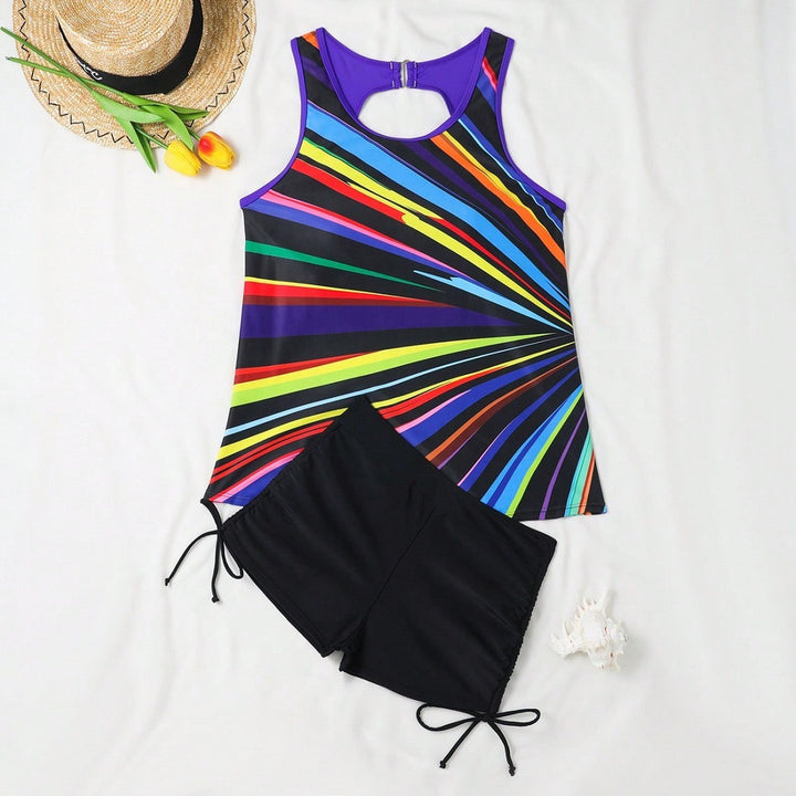 Damen Sportliches Tankini-Set Echo Archiv