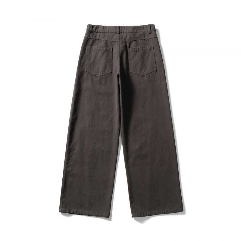 Damen Palazzo-Jeanshose mit hoher Taille, weitem Bein und Ziernähten Echo Archiv