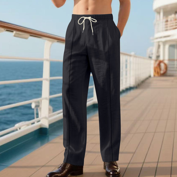 Herren elegante Reisehose mit verstellbarem Kordelzug und atmungsaktivem Stoff Echoarchiv