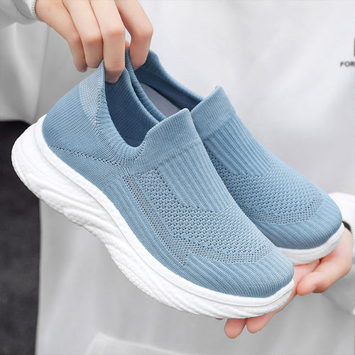 Damen nan nahtloser Strick-Sockensneaker mit extragel dämpfender Wave-EVA-Sohle Echo Archiv