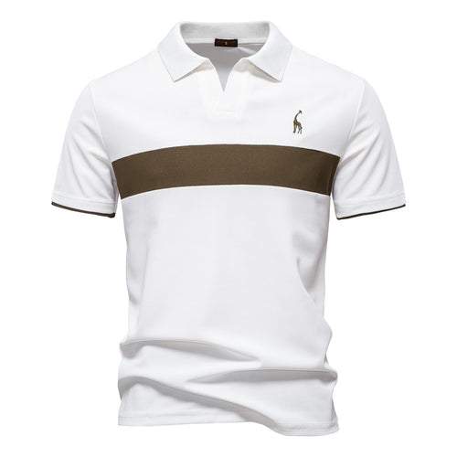 Herren Poloshirt mit sportlichem Farbblock-Design und atmungsaktiven Eigenschaften Echoarchiv