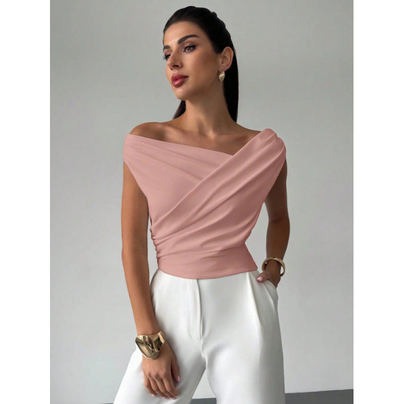 Damen Wickeloberteil mit weichem Stoff und elegantem Design Echoarchiv