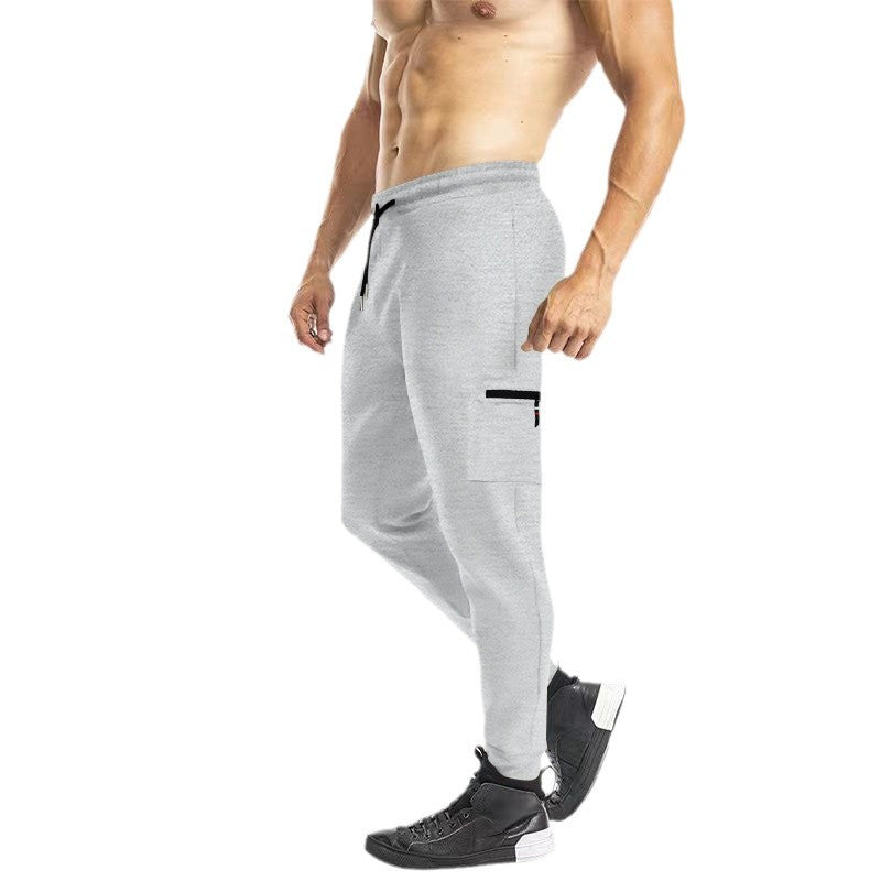 Herren lässige Sporthose mit praktischen Reißverschlusstaschen und elastischem Bund Echoarchiv