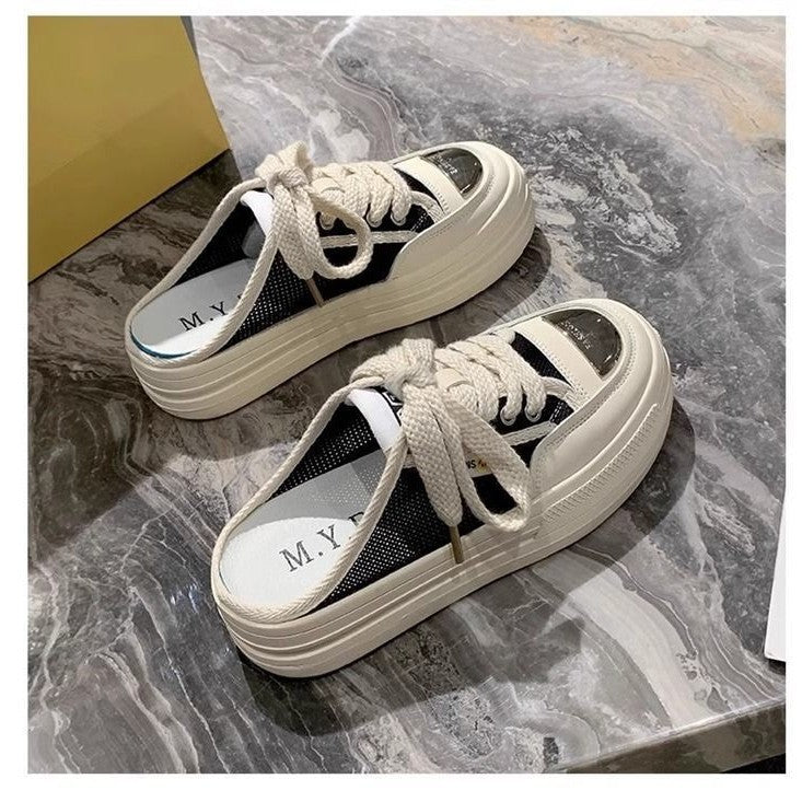 Damen modische Slip-On Sneakers mit dämpfender Sohle und luftiger Mesh-Oberfläche Echo Archiv