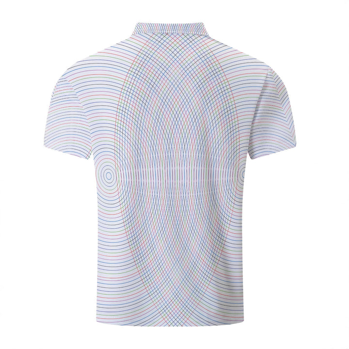 Herren Poloshirt mit modernem Grafikdesign und funktionalem Schnitt Echoarchiv
