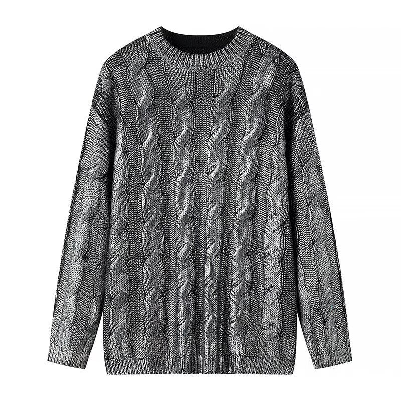 Damen Oversize-Zopfstrickpullover mit Rundhals Echo Archiv