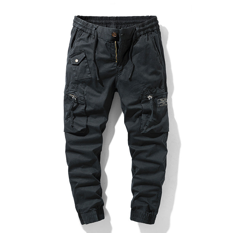 Herren Cargohose mit elastischem Bund und multifunktionalen Taschen Echoarchiv