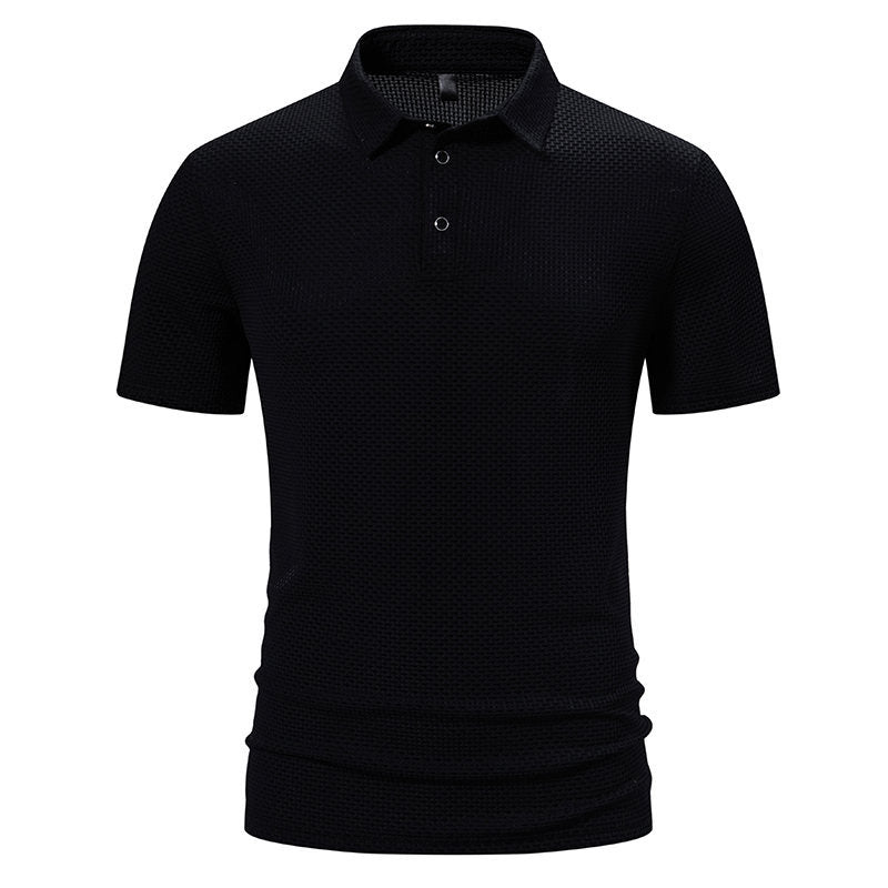 Herren Polohemd mit strukturiertem Design und modernen Akzenten Echoarchiv