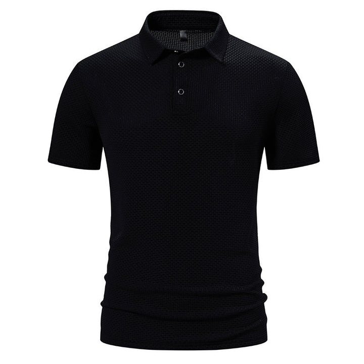Herren Polohemd mit strukturiertem Design und modernen Akzenten Echoarchiv