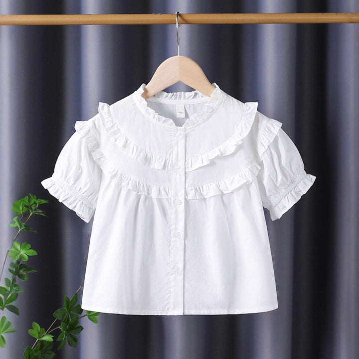 Mädchen Rüschenbluse mit eleganter Knopfleiste Echo Archiv