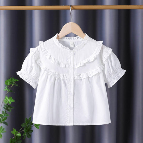 Mädchen Rüschenbluse mit eleganter Knopfleiste Echo Archiv