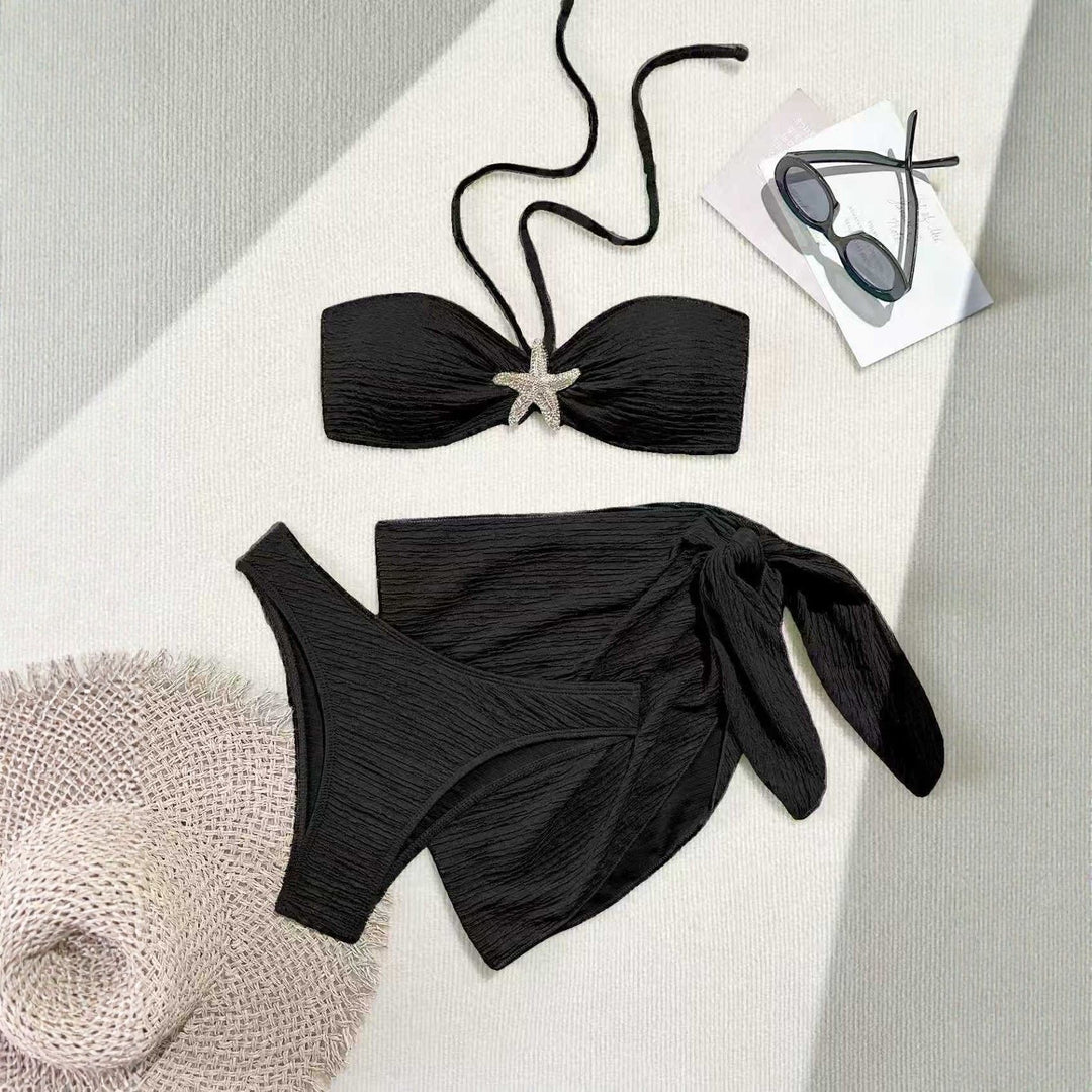 Damen Bandeau-Bikini mit schickem Wickeltuch Echo Archiv