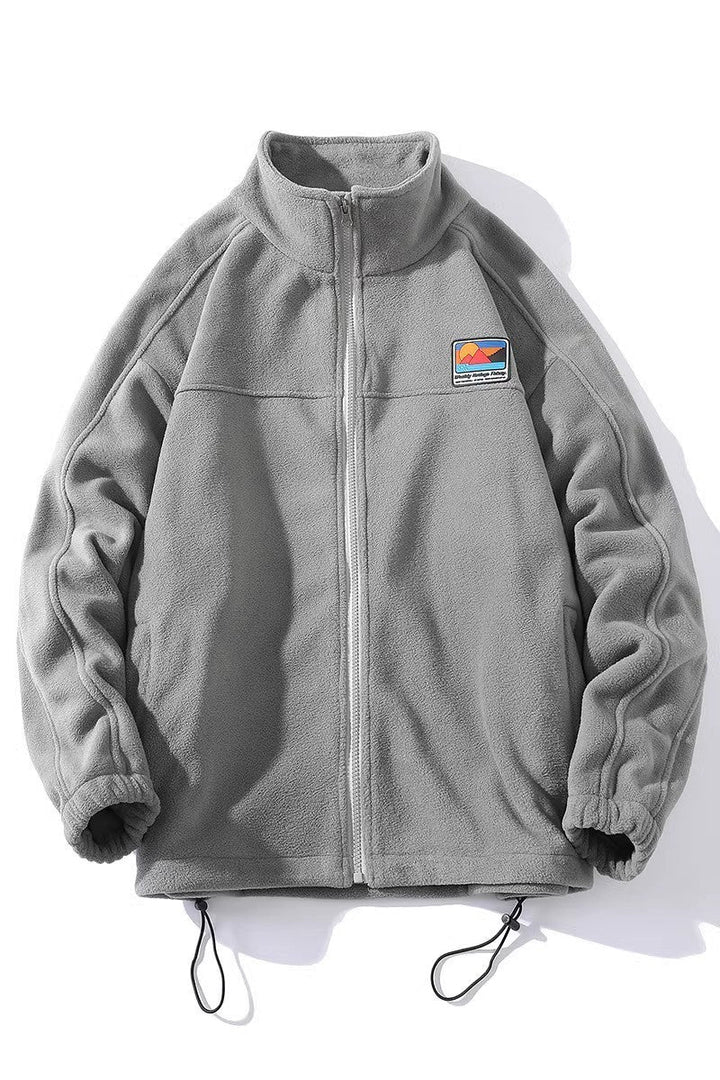 Herren Fleecejacke mit hohem Kragen und praktischen Taschen Echoarchiv