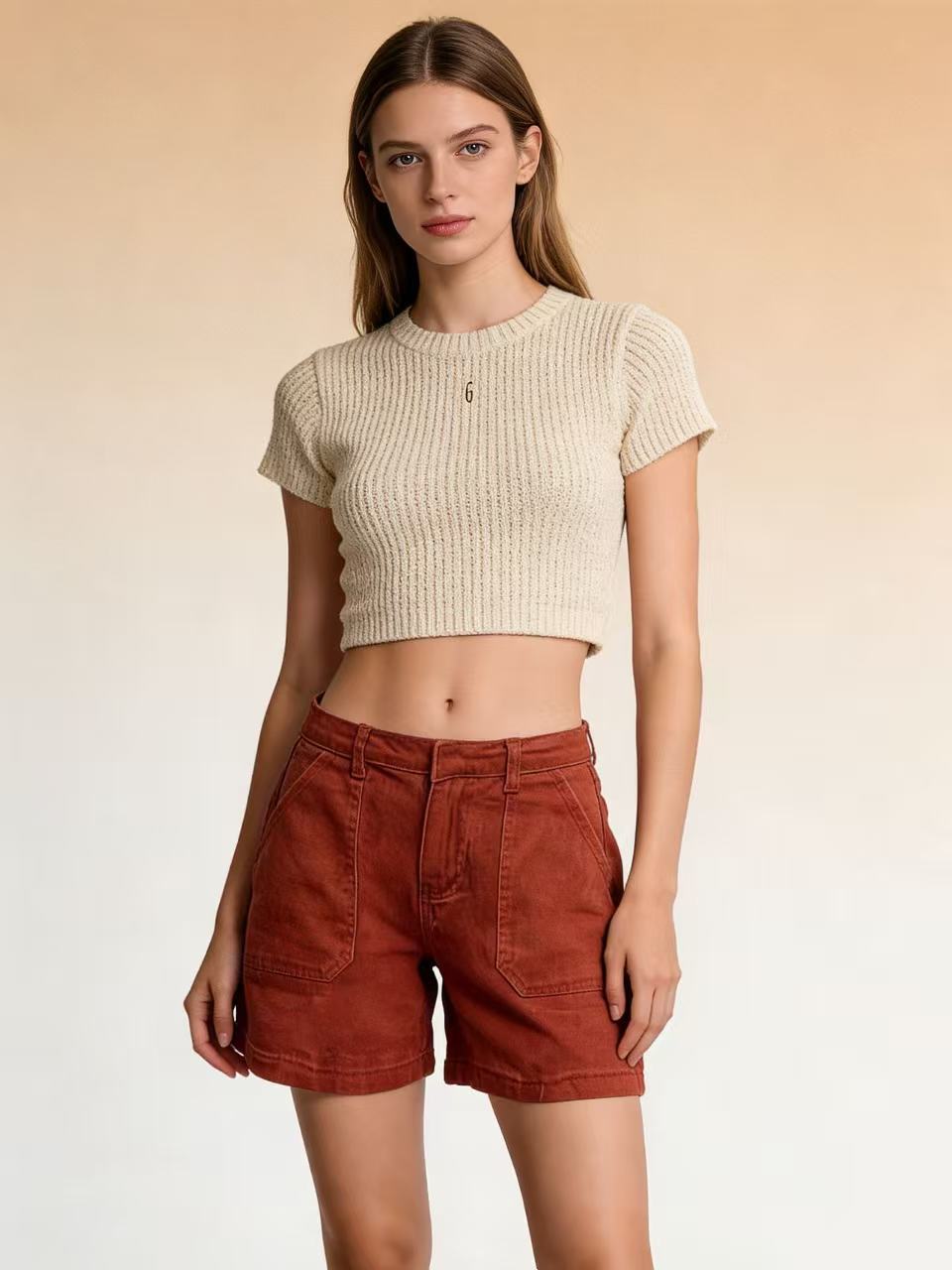 Damen lässige Sommer-Shorts mit seitlichen Taschen und komfortablem Schnitt Echo Archiv