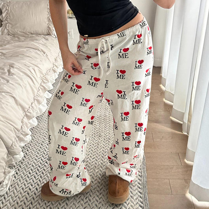 Damen Bequeme Lounge-Hosen mit einzigartigem Motiv Echo Archiv