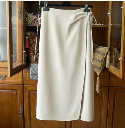 Damen Eleganter Wickelrock aus hochwertigem Stoff Echoarchiv
