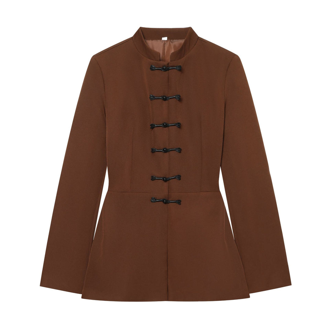 Damen Jacke mit Stehkragen und chinesischen Knebelverschlüssen Echo Archiv