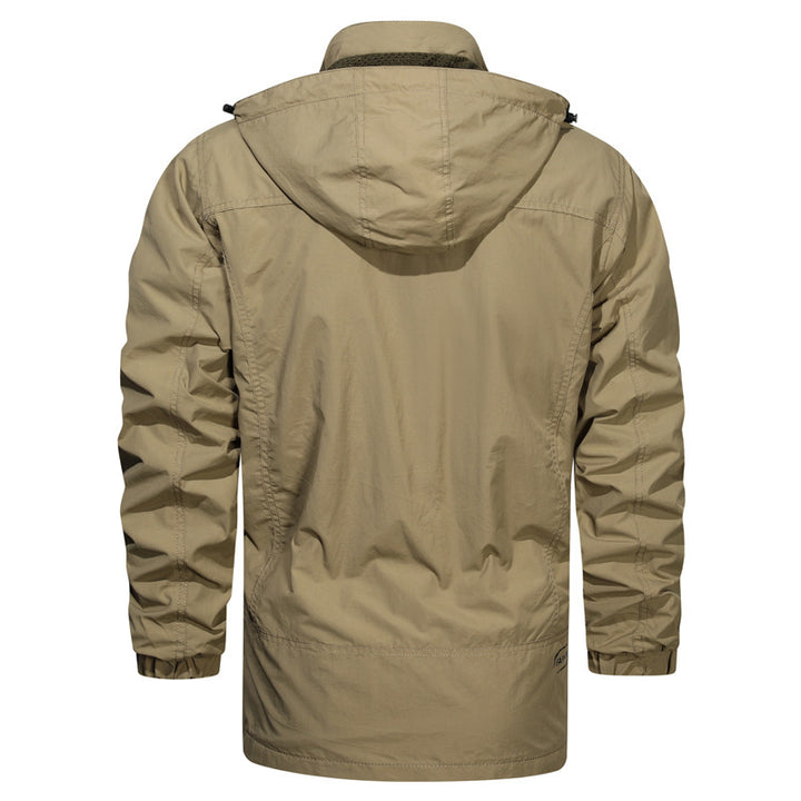 Herren Langer wasserabweisender Fieldparka mit Kapuze atmungsaktivem Meshfutter und Multifunktions‑Taschen – Taviero