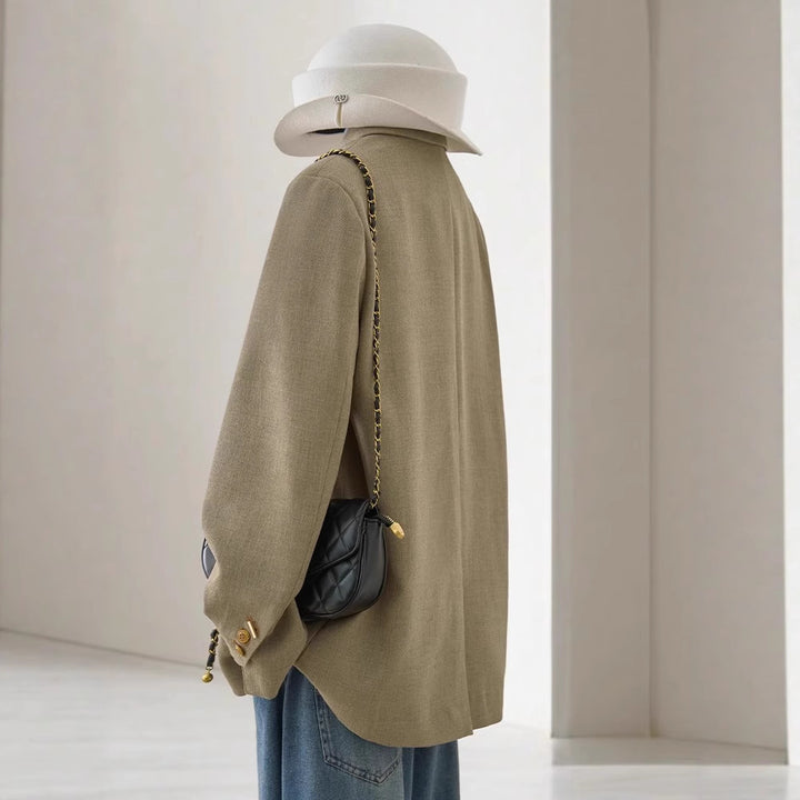 Damen Klassischer Wollblazer Echoarchiv