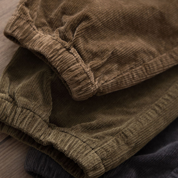 Herren Chino-Joggerhose aus Baumwollmix mit elastischem Bund, Tunnelzug und elastischen Knöchelbündchen Echoarchiv