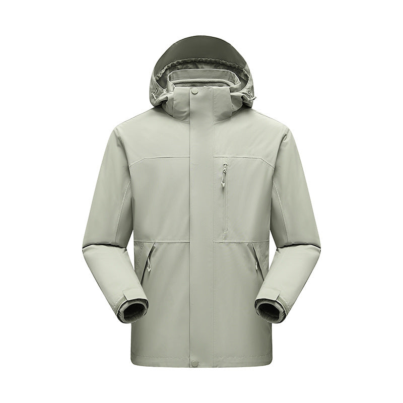Herren Wasserabweisender Winterparka mit abnehmbarer Kapuze und getapten Nähten Echo Archiv