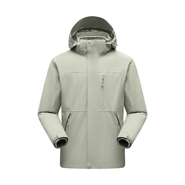 Herren Wasserabweisender Winterparka mit abnehmbarer Kapuze und getapten Nähten Echo Archiv