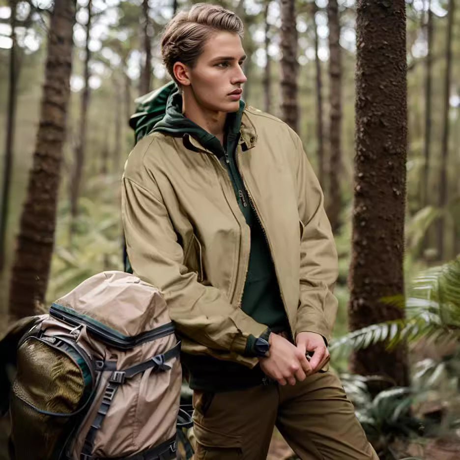 Herren lässige Outdoor-Jacke mit praktischen Taschen und atmungsaktivem Innenfutter Echoarchiv