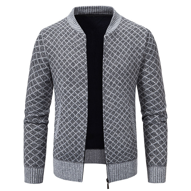 Herren modischer Strickblazer mit feinem Strukturmuster Echoarchiv