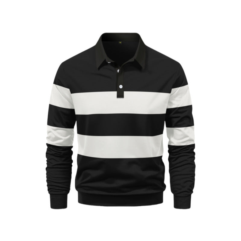 Herren Polo-Shirt mit sportlichem Streifen-Design Echoarchiv