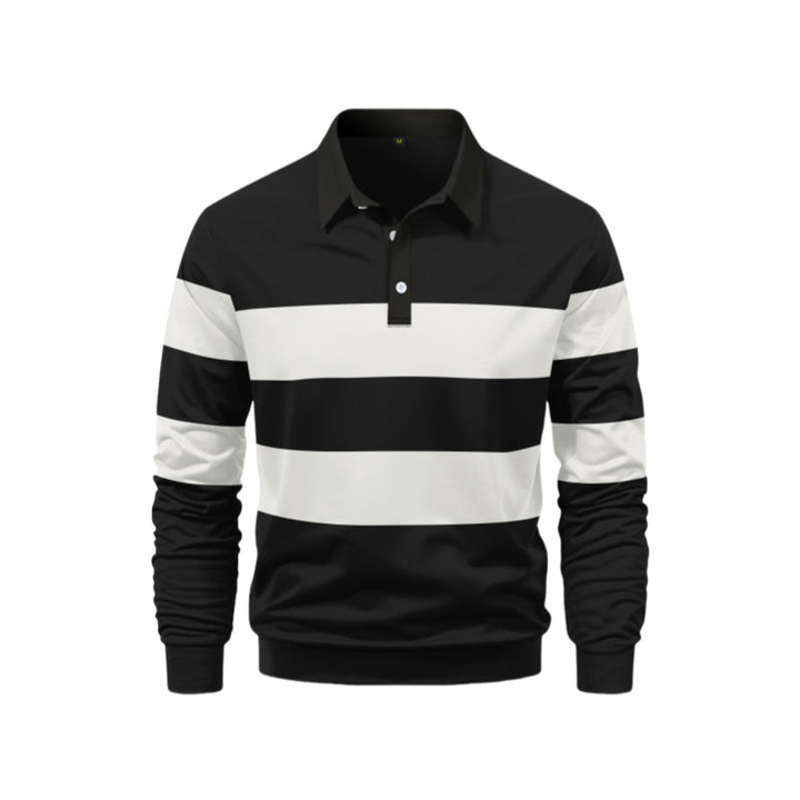 Herren Polo-Shirt mit sportlichem Streifen-Design Echoarchiv