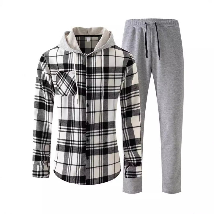 Herren Freizeitjacke mit Kapuze und bequemen Jogginghose Echoarchiv