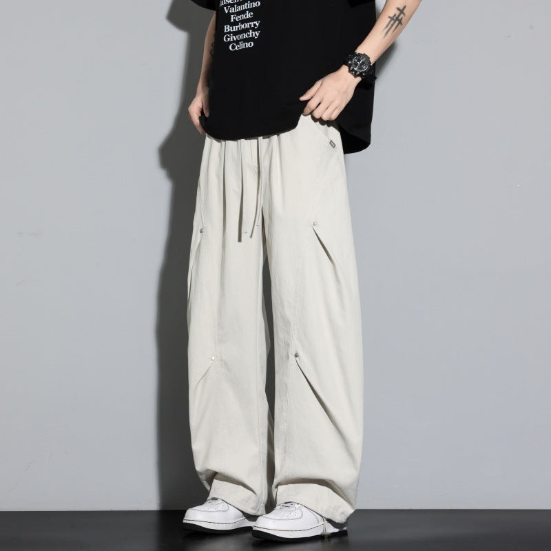 Damen Weite Lagen-Loungehose mit Cargo-Details & elastischem Tunnelzug Echoarchiv