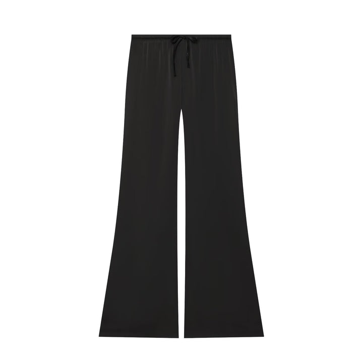 Damen Weite Satin-Hose mit elastischem Tunnelzugbund und Polka-Dot-Muster Echo Archiv