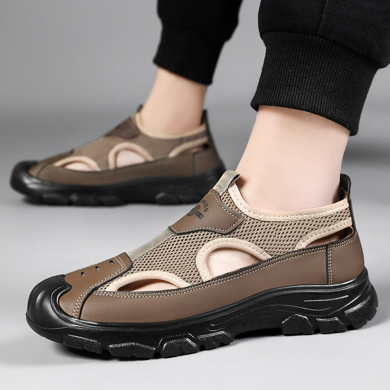 Herren nan atmungsaktive Outdoor-Sandale mit stoßdämpfender Sohle und verstärktem Zehenschutz Echo Archiv