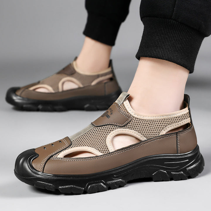 Herren nan atmungsaktive Outdoor-Sandale mit stoßdämpfender Sohle und verstärktem Zehenschutz Echo Archiv
