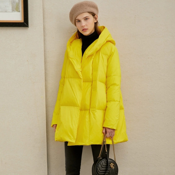 Damen Modische Oversized Daunenjacke Echoarchiv