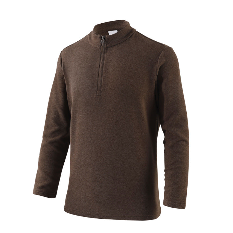 Herren Freizeit Pullover mit Stehkragen und Reißverschluss Echoarchiv